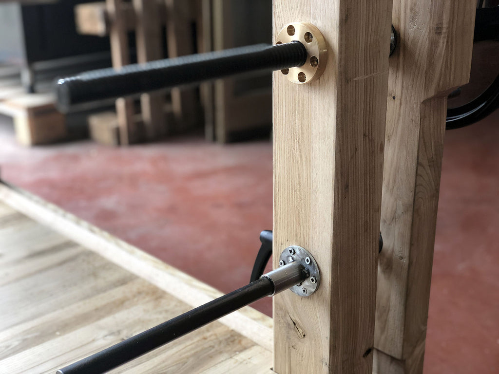 DIY PROFESSIONAL CARPENTER'S WORKBENCH ROUBO style in solid Ash wood, clamps 180x80xh85 cm