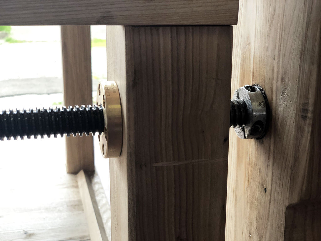 DIY PROFESSIONAL CARPENTER'S WORKBENCH ROUBO style in solid Ash wood, clamps 180x80xh85 cm