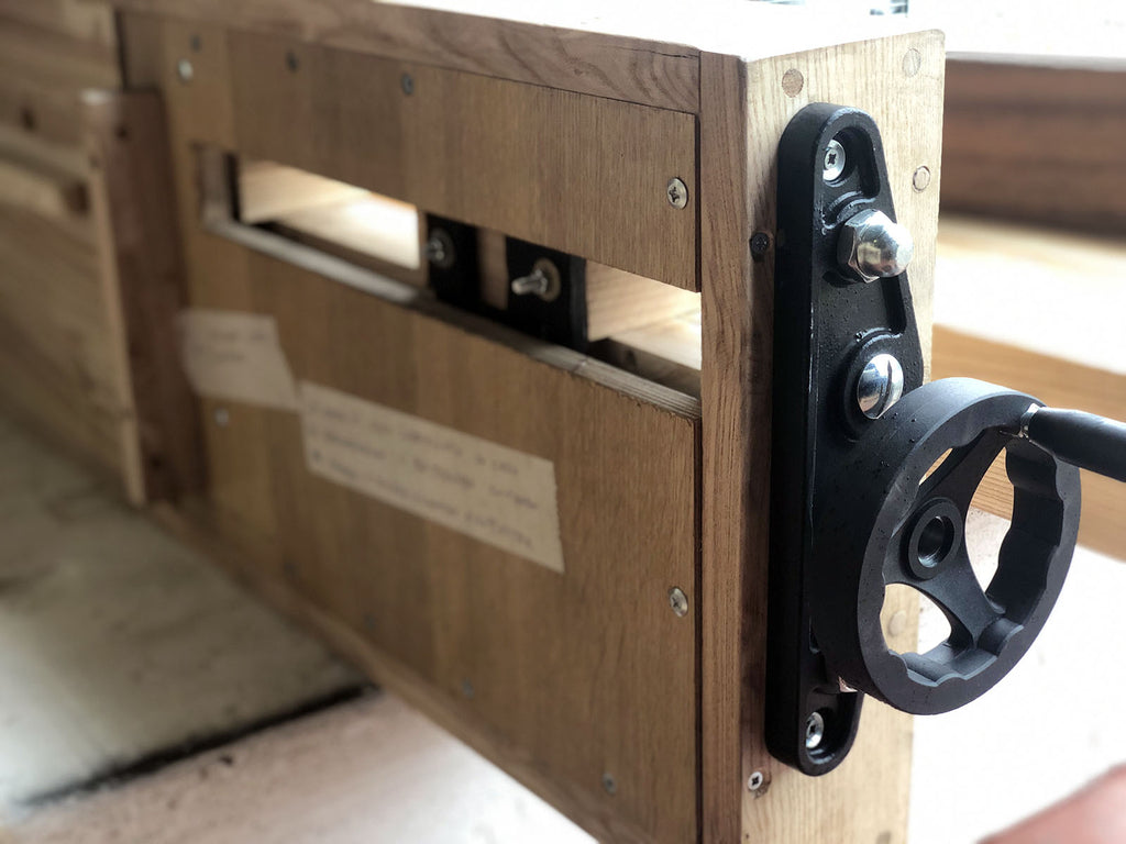 DIY PROFESSIONAL CARPENTER'S WORKBENCH ROUBO style in solid Ash wood, clamps 180x80xh85 cm