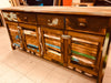 Mobile Credenza soggiorno sala da pranzo stile COUNTRY legno massello colorato stracciato 160x60xh90 cm