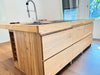 Isola cucina personalizzabile modello VENEZIA dimensioni 230x220xh95cm interamente in legno massello
