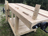 DIY PROFESSIONAL CARPENTER'S WORKBENCH ROUBO style in solid Ash wood, clamps 180x80xh85 cm