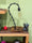Abat jour Abasciur Lampada da tavolo supporto a catena stile INDUSTRIAL base in legno di abete + luce Edison 18x20xh40 cm NOSTRA PRODUZIONE
