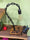 Abat jour Abasciur Lampada da tavolo supporto a catena stile INDUSTRIAL base in legno di abete + luce Edison 18x20xh40 cm NOSTRA PRODUZIONE