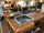 Kitchen Island style WORKBENCH / INDUSTRIAL ALL in solid wood predisposition for appliances 270x130xh90 cm