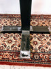 Tavolo Tavolino quadrato tipo BAR stile INDUSTRIAL piano in legno gamba centrale in ferro 90x90h80 cm
