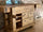 Carpenter's bench for home and commercial furniture in INDUSTRIAL style solid wood 4 drawers and 2 vices 158x68xh85cm