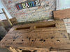Carpenter's workbench for kitchen and living room furniture, INDUSTRIAL VISSUTO style, solid wood, 4 drawers, 2 vices, 180x55xh85 cm