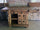Banco Falegname per arredo cucina e soggiorno stile INDUSTRIAL in legno massello 6 cassetti 2 morse 170x80xh90 cm