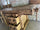 Banco Falegname per arredo cucina e soggiorno stile INDUSTRIAL in legno massello 6 cassetti 2 morse 170x80xh90 cm