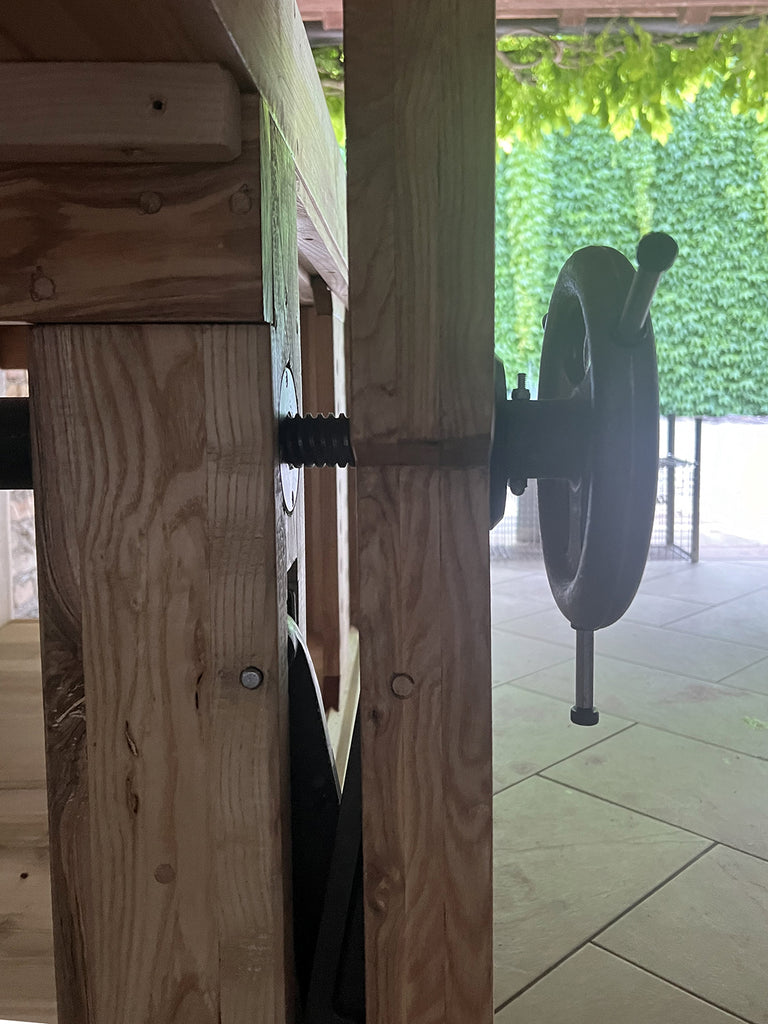 DIY DIY PROFESSIONAL CARPENTER'S WORKBENCH ROUBO 2 style in solid Morse Ash wood 180x80xh85 cm