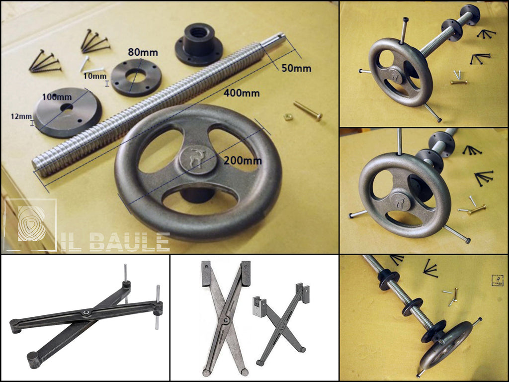 DIY DIY PROFESSIONAL CARPENTER'S WORKBENCH ROUBO 2 style in solid Morse Ash wood 180x80xh85 cm