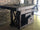 Carpenter's bench for corner BAR furniture RUSTIC style | INDUSTRIAL solid wood with cube drawer and iron vice 190x70xh90cm
