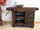 Carpenter's bench for kitchen island furniture or bathroom cabinet solid wood antique walnut finish 130x55h90cm CUSTOM MADE