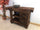 Carpenter's bench for bathroom furniture or kitchen island solid wood antique walnut finish 130x55h90cm MADE TO MEASURE