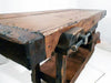 Banco Falegname per arredo attività commerciali e ambienti rustici stile INDUSTRIAL legno massello cassetto e morsa 175x70x90 cm