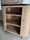 Mobile Consolle OVALE in stile INDUSTRIAL in legno massello TOP e piedi in metallo 105x55xh108cm PERSONALIZZABILE