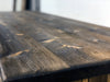 Workbench / kitchen island for RUSTIC style furniture in solid wood 1 drawer 150x70xh80 cm