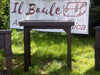 Consolle alta per arredo stile RUSTICO / COUNTRY FATTORIA in legno massello 4 cassetti e ripiano a giorno modello ( 1 ) 182x40xh93 cm su misura finitura noce