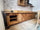 Cucina stile Banco da FALEGNAME / INDUSTRIAL modello VERONA 2 elementi Base + Vetrina/Piattaia + mensola 190+350x70/80xh70cm tutto legno massello