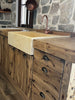 Cucina stile Banco da FALEGNAME / INDUSTRIAL modello COMO 2 elementi Base + Cappa 110+250x70xh90cm tutto legno massello