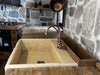 Cucina stile Banco da FALEGNAME / INDUSTRIAL modello COMO 2 elementi Base + Cappa 110+250x70xh90cm tutto legno massello