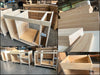 Cucina stile Banco da FALEGNAME / INDUSTRIAL modello COMO 2 elementi Base + Cappa 110+250x70xh90cm tutto legno massello
