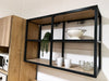 Cucina modello Rialto mobile con colonna 210x64xh90cm  + Isola personalizzata con lato snack a ribalta 150X90XH100cm scolapiatti e pensili in metallo TUTTO SU MISURA
