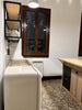 Cucina modello Rialto mobile con colonna 210x64xh90cm  + Isola personalizzata con lato snack a ribalta 150X90XH100cm scolapiatti e pensili in metallo TUTTO SU MISURA