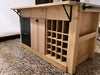 Cucina modello Rialto mobile con colonna 210x64xh90cm  + Isola personalizzata con lato snack a ribalta 150X90XH100cm scolapiatti e pensili in metallo TUTTO SU MISURA