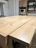 Cucina modello Rialto mobile con colonna 210x64xh90cm  + Isola personalizzata con lato snack a ribalta 150X90XH100cm scolapiatti e pensili in metallo TUTTO SU MISURA