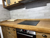 Cucina angolare ANNA stile RUSTICO | CLASSICO in abete e frassino massello effetto stuccato predisposizione elettrodomestici misure 280-200x65xh90cm
