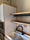 INDUSTRIAL SHABBY kitchen + dish drainer shelf predisposition for household appliances 240x60xh88 cm ALL IN SOLID WOOD