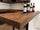 MONACO COUNTRY style corner kitchen in solid wood with fold-down snack table 310-205x65xh88cm