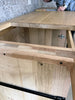 TREVISO COUNTRY style corner kitchen in solid ash without appliances and optional table measures 429x240x65xh90cm