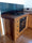 MONACO COUNTRY style corner kitchen in solid wood with fold-down snack table 310-205x65xh88cm