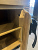 Cucina angolare con colonna forno e pensili 354-211x65xh90-200cm + parete lineare con armadio 366x75xh90-200cm mod. BERLINO stile INDUSTRIAL in legno massello