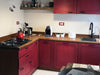 Corner kitchen in NEOCLASSIC style in solid wood with provision for appliances, dimensions 210-150x65xh230cm + column