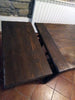 Cucina angolare VALENTINA stile INDUSTRIAL legno massello SCOLAPIATTI CAPPA MENSOLE INCLUSI TAVOLO OPZIONALE misure 255-140x65xh90cm