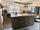 Cucina + isola STOCCARDA stile INDUSTRIAL 415x65xh90cm + 220x120xH100cm tutto legno massello SU MISURA