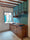 Linear kitchen + hood + dish drainer + shelves RUSTICA model GEMONA in solid wood predisposition for household appliances dimensions 250x63xh90cm