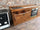 Cucina lineare stile COUNTRY modello ERICA da 400x65xh90cm + Isola su ruote da 140x70xh90cm tutto legno massello