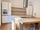 Cucina lineare modello Venezia parete moderna da 330cm + Isola country 230x220xh95 cm Tutto legno massello personalizzabile SU MISURA