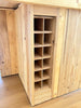 Cucina lineare modello Venezia parete moderna da 330cm + Isola country 230x220xh95 cm Tutto legno massello personalizzabile SU MISURA