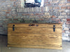 Baule Cassapanca arredo disimpegno ingresso veranda stile COUNTRY legno massello di frassino anticato 100x40xh50 cm