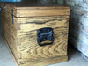 Baule Cassapanca arredo disimpegno ingresso veranda stile COUNTRY legno massello di frassino anticato 100x40xh50 cm