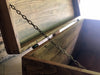 Baule Cassapanca arredo disimpegno ingresso veranda stile COUNTRY legno massello di frassino anticato 100x40xh50 cm