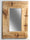 INDUSTRIAL style wall mirror in solid ash wood with visible iron staples measures 50xh80 cm