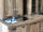 Cucina lineare stile COUNTRY TUTTA in legno massello completa di pensili e vano a giorno predisposizione elettrodomestici 270x66xh85 cm