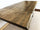 Tavolo cucina con allunghe stile INDUSTRIAL legno massello scortecciato e gambe in ferro misure 140/180/220x90h78 cm